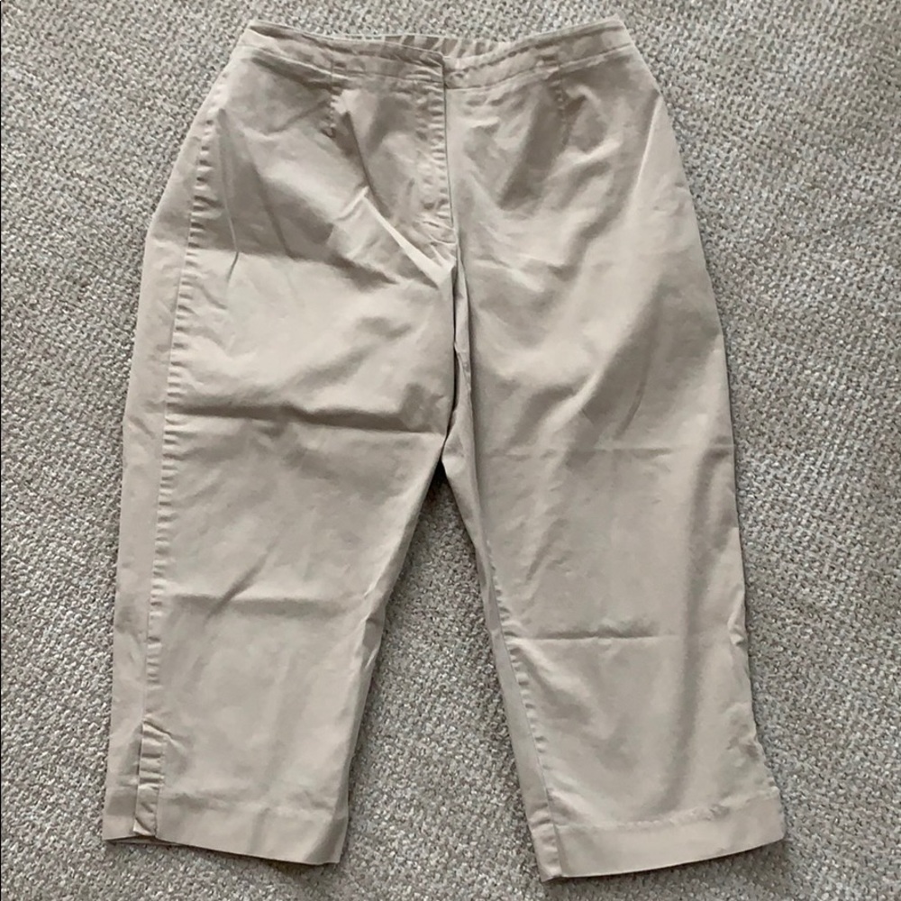 Liz Claiborne cotton twill capris